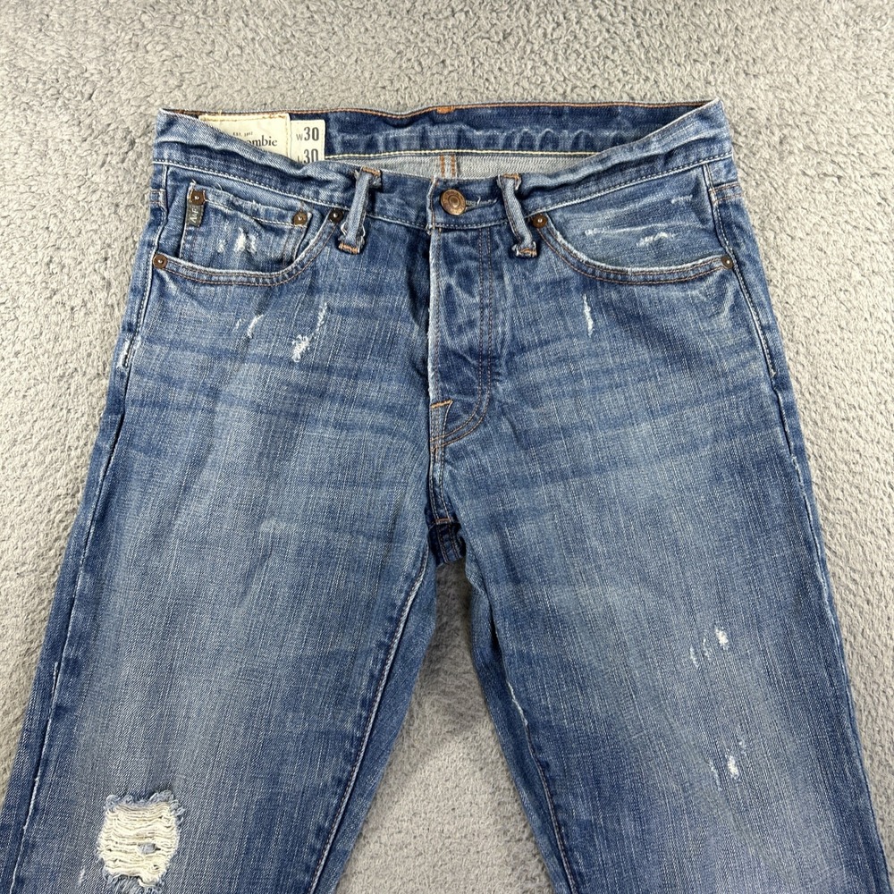 Abercrombie & Fitch Blue Straight Men Jeans - Picture 3 of 11